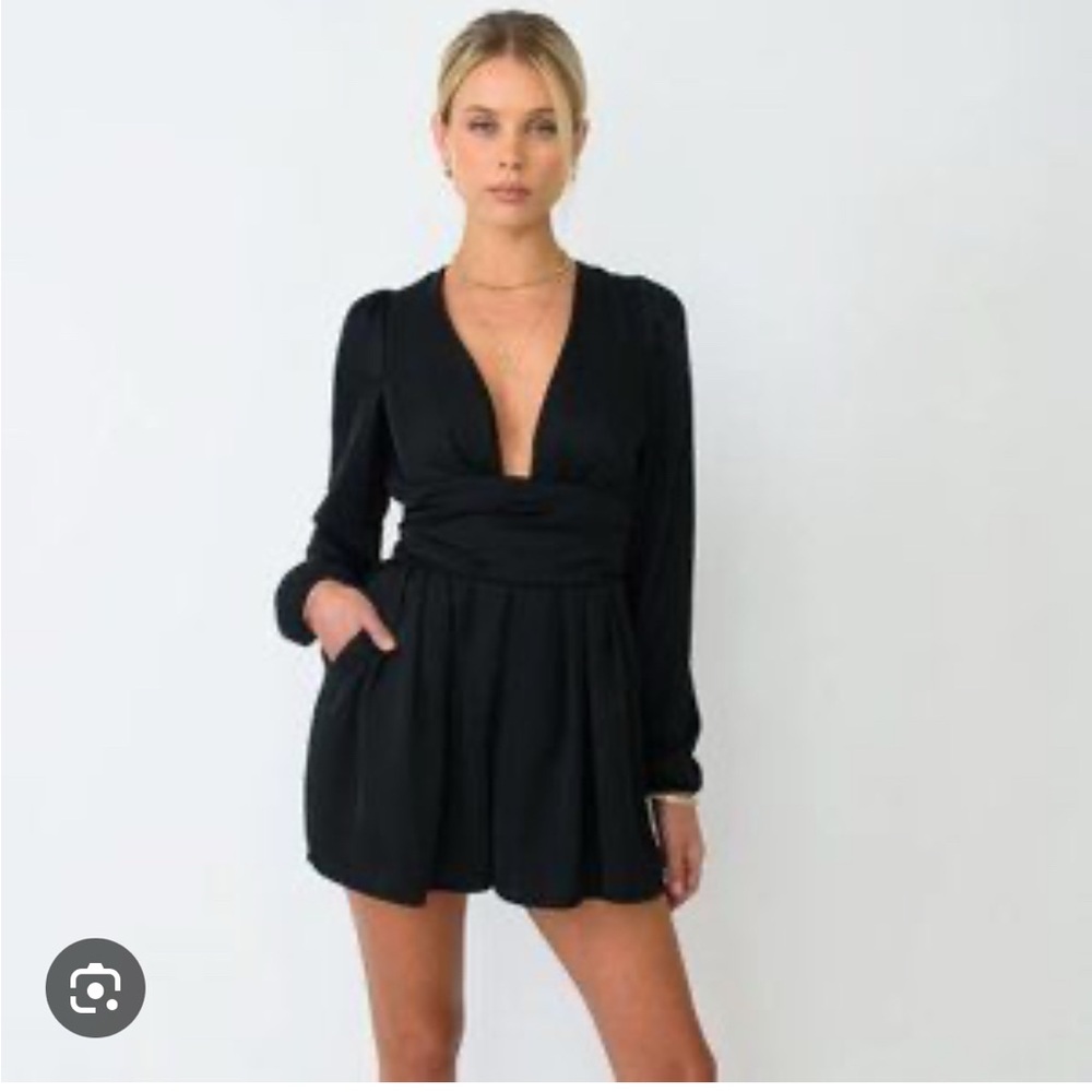RESA Black Long Sleeve Dress